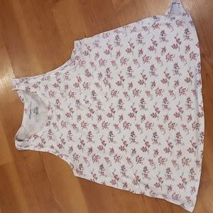 American Eagle Floral Tank with Pocket